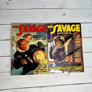 Doc Savage Comic Kenneth Robeson Vol 1&2 Fortress of Solitude, Resurrection Day